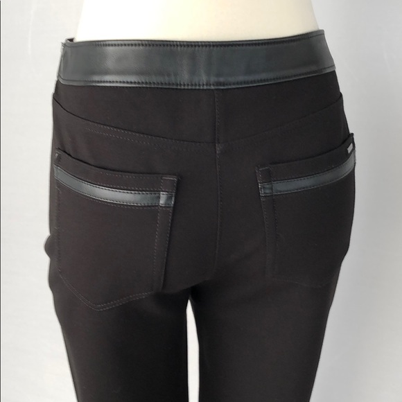 WHBM Vegan Leather Front Leggings Size 0 - Picture 9 of 15